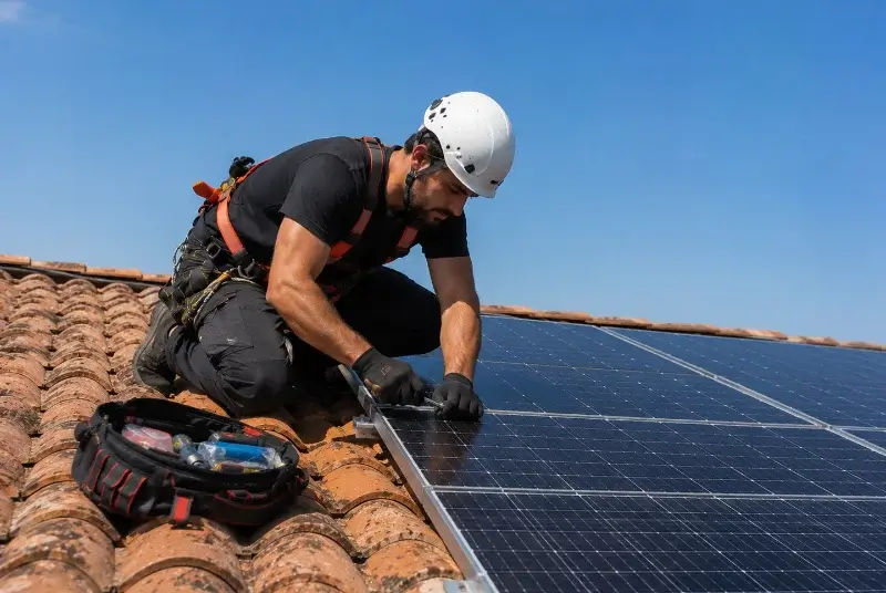 Maintenance et monitoring de panneaux solaires à Talairan